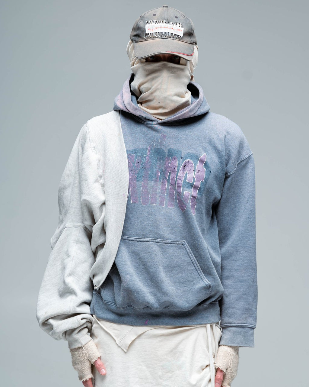 “Bleached” graft hoodie