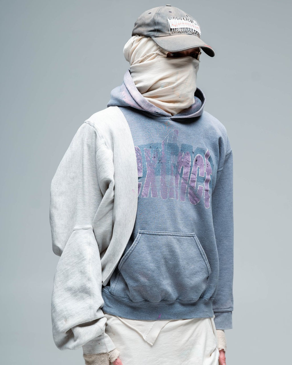 “Bleached” graft hoodie
