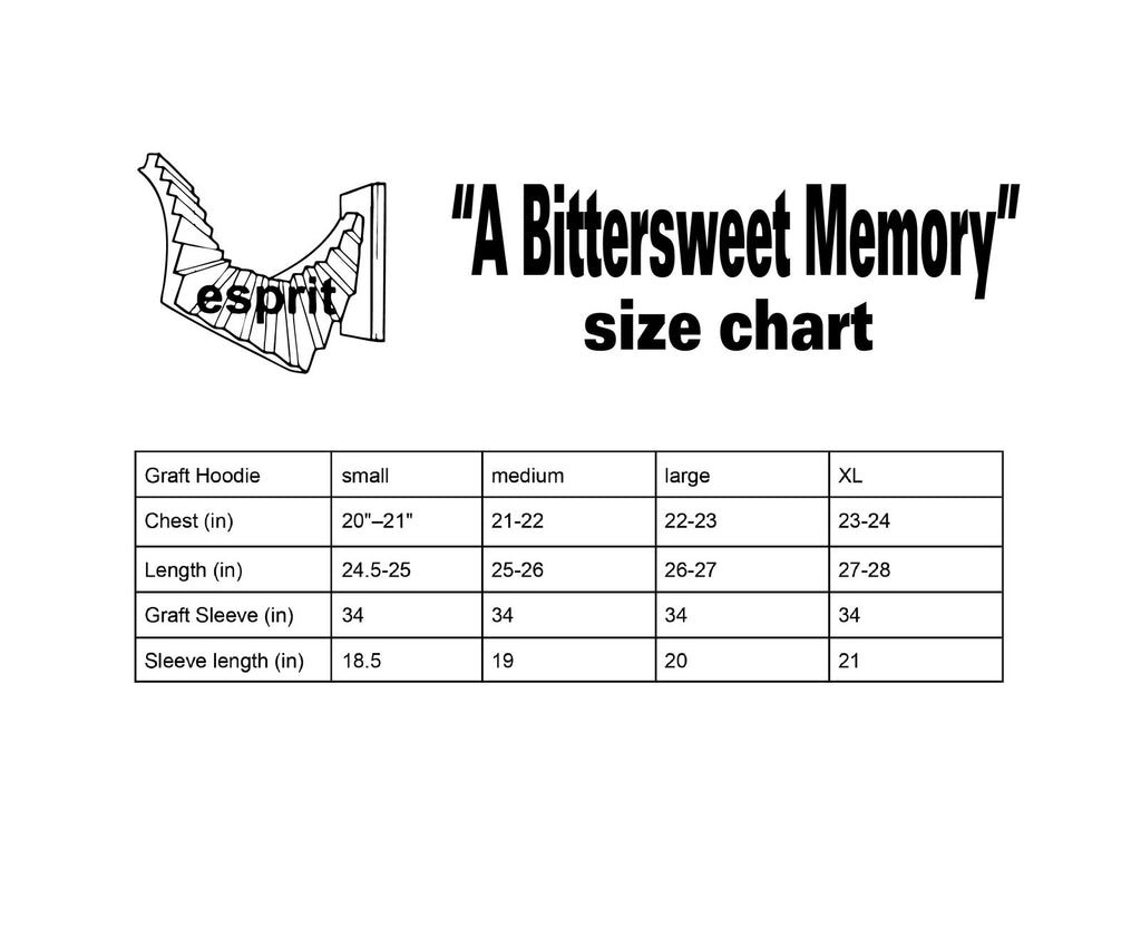 “Burnt” graft hoodie